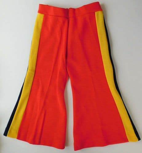 Childrens bell bottom Courtelle trousers Age 2 wide flare vintage 1960s boy girl